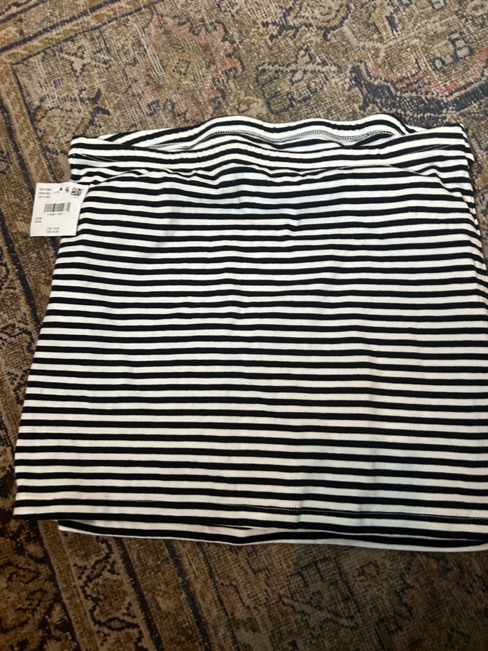 NWT AE Main Squeeze Striped Black & White Tube Top - Picture 4 of 7